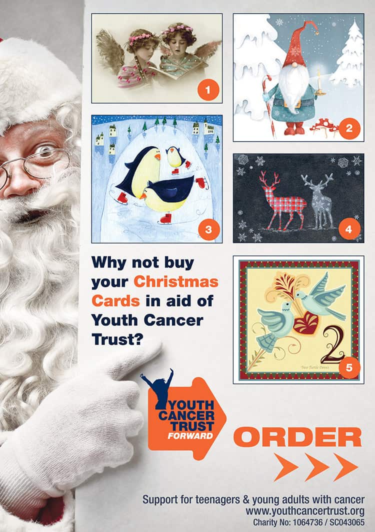 Charity Christmas Cards - Youth Cancer Trust