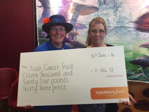Youth Cancer Trust - Charity of the year - Sainsbury's Bradford on Avon